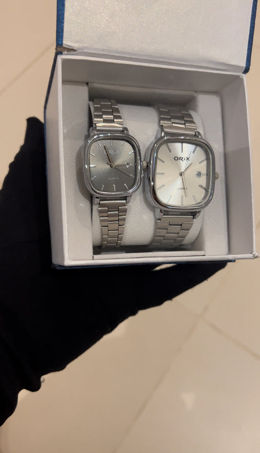 Brand New Ladies&Gents Watches 2pcs in 1 box package